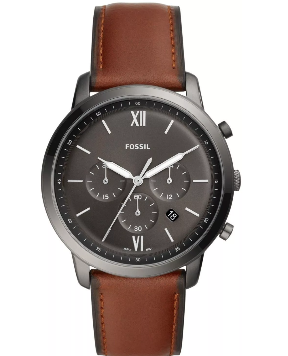 Watch strap Fossil FS5523 Leather 22mm